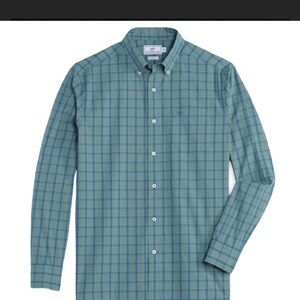 Southern Tide Skipjack Primage Plaid Sport Shirt – Clover Green